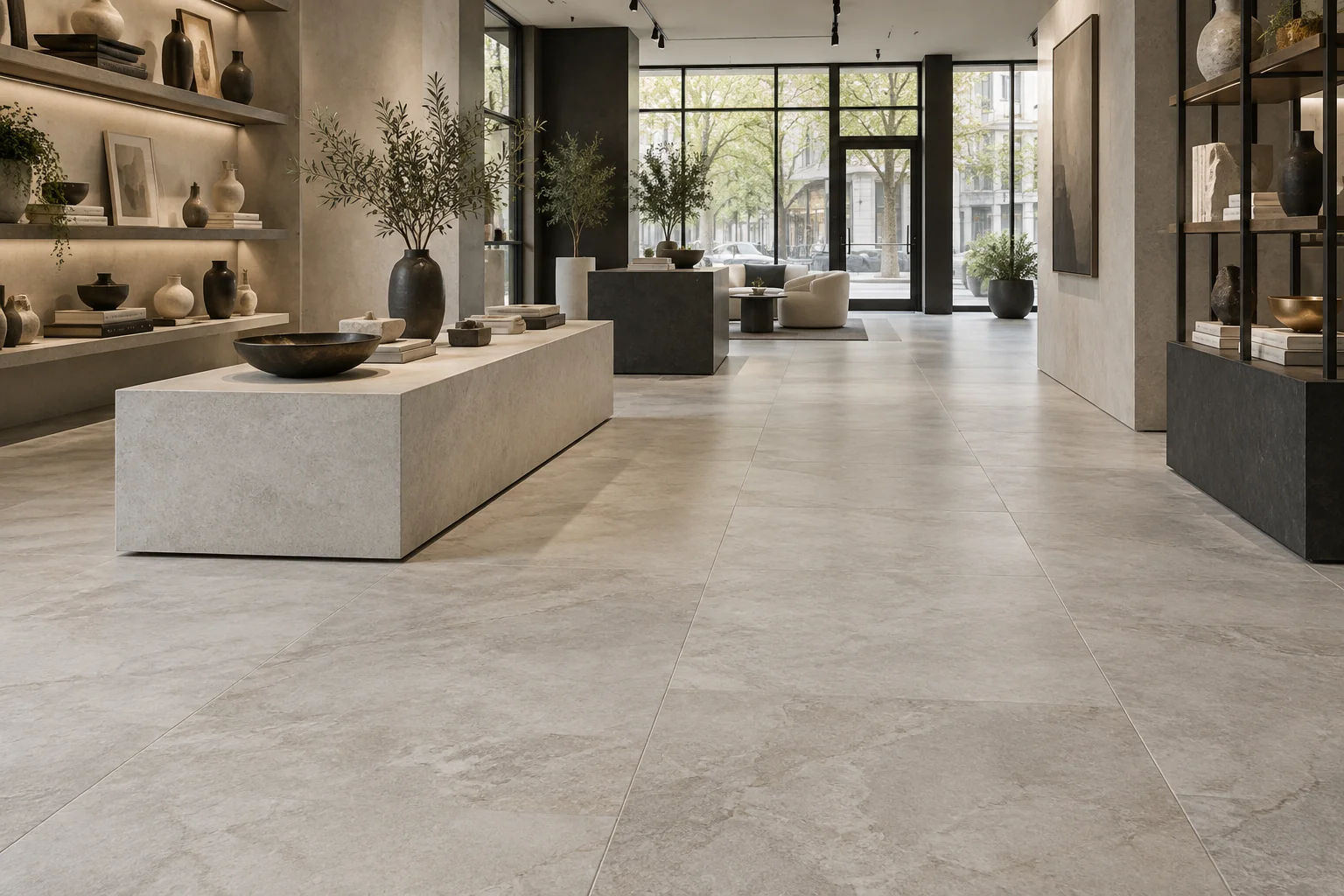 Concept visualisation of a retail showroom